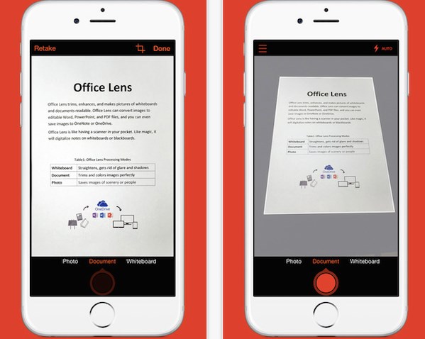 Office Lens – мобильный сканер с тремя удобными режимами съемки